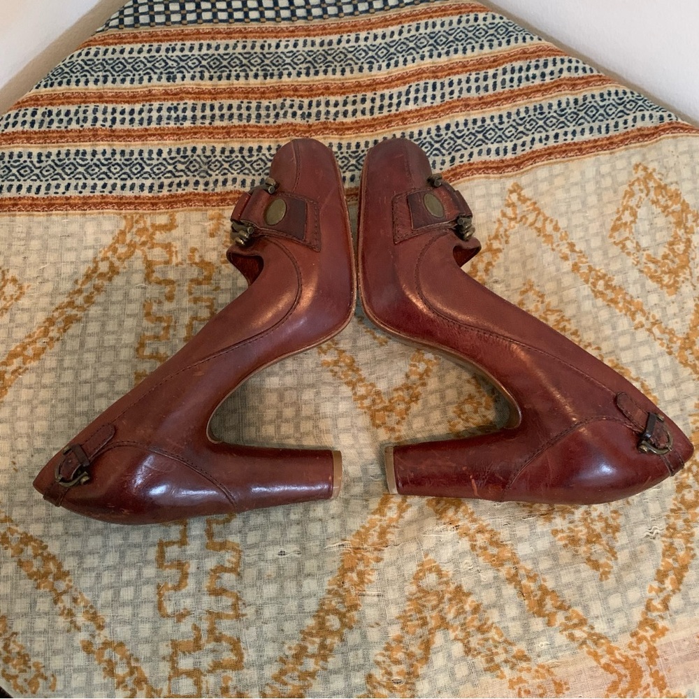 Frye Liv Pump with Double Buckle
